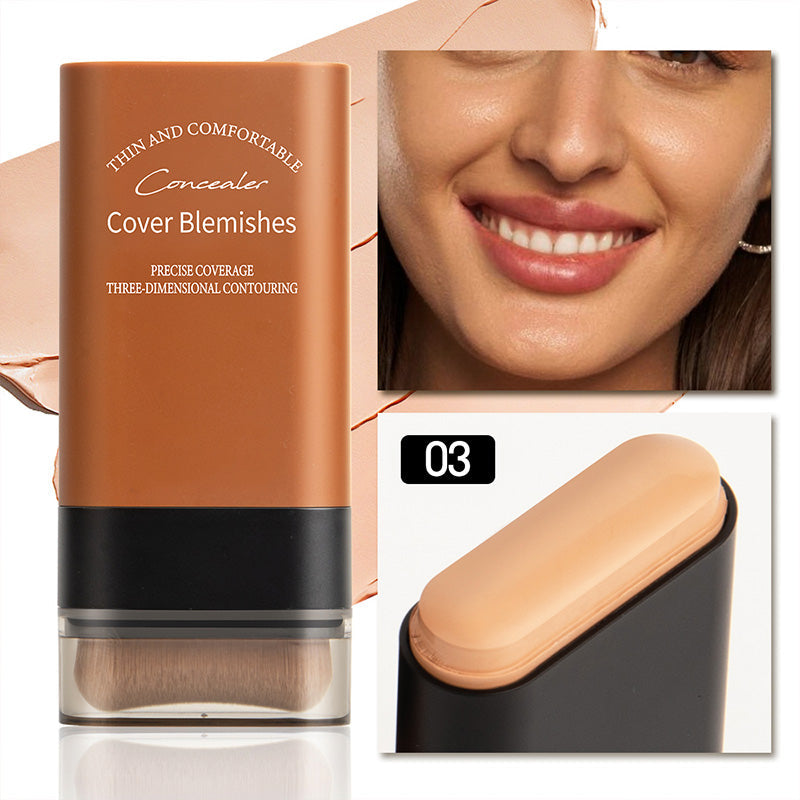 VelourSkin™ – Stick Fond de Teint Hydratant avec Pinceau Intégré | 1+1 GRATUIT