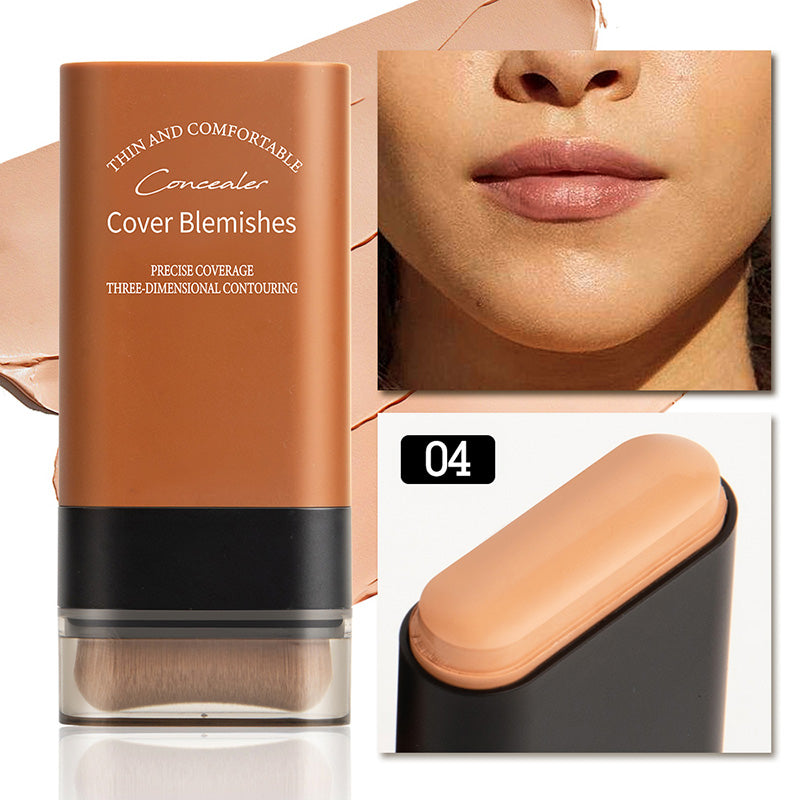 VelourSkin™ – Stick Fond de Teint Hydratant avec Pinceau Intégré | 1+1 GRATUIT