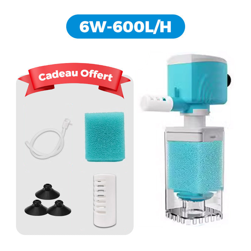 AquaPure™ – Filtration Silencieuse & Efficace pour Aquariums