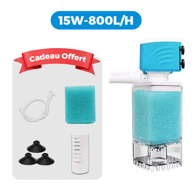 AquaPure™ – Filtration Silencieuse & Efficace pour Aquariums