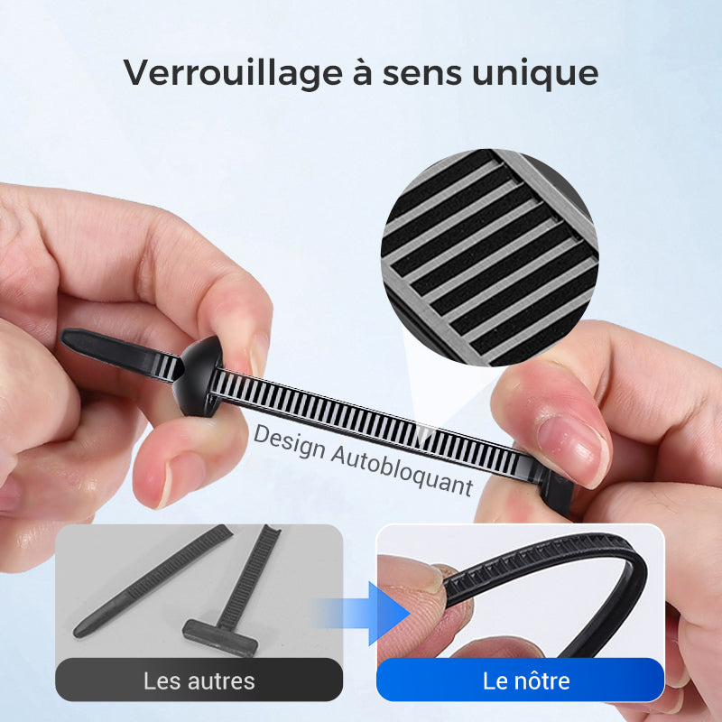 FixNyl™ – Attaches de Câbles Universelles en Nylon Haute Résistance