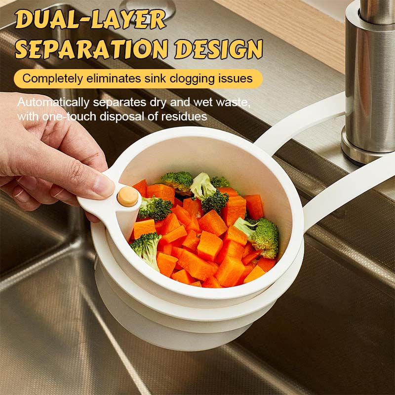 DrainaClean™ — Le Panier de Vidange 3-en-1 Qui Révolutionne Votre Évier !