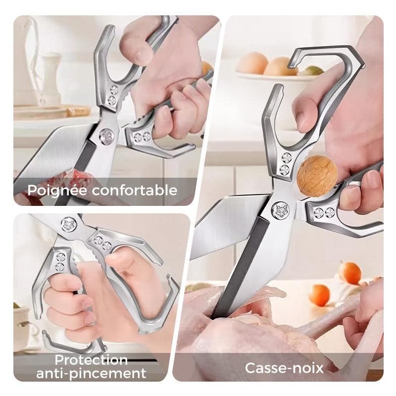 ChefCut™ – Ciseaux de Cuisine Multifonctionnels et Puissants