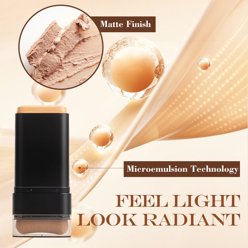 VelourSkin™ – Stick Fond de Teint Hydratant avec Pinceau Intégré | 1+1 GRATUIT