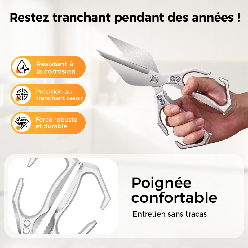 ChefCut™ – Ciseaux de Cuisine Multifonctionnels et Puissants