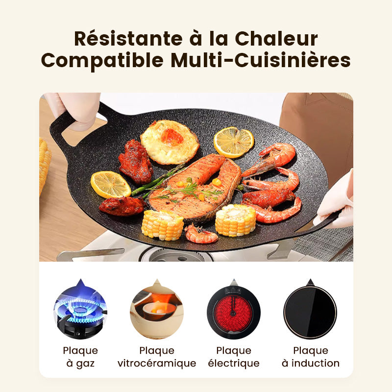 GrillMastery™ – Plaque de cuisson multifonction antiadhésive