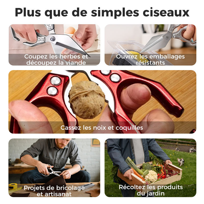 ChefCut™ – Ciseaux de Cuisine Multifonctionnels et Puissants