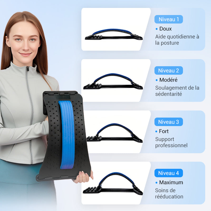 AlignaFlex™ – Appareil d’Étirement Lombaire avec Massage Magnétique