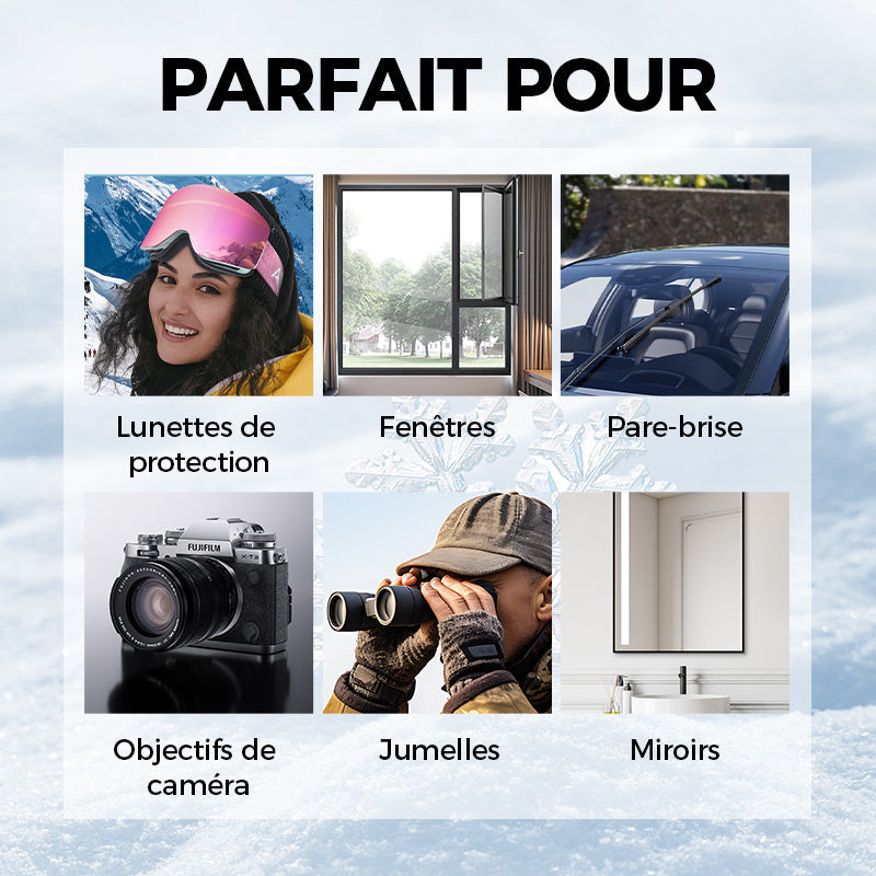 VitraClear™ – Revêtement Anti-Buée Nouvelle Génération | 1+2 GRATUIT