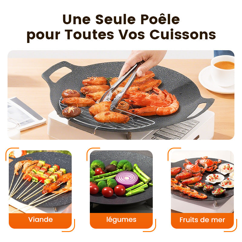 GrillMastery™ – Plaque de cuisson multifonction antiadhésive