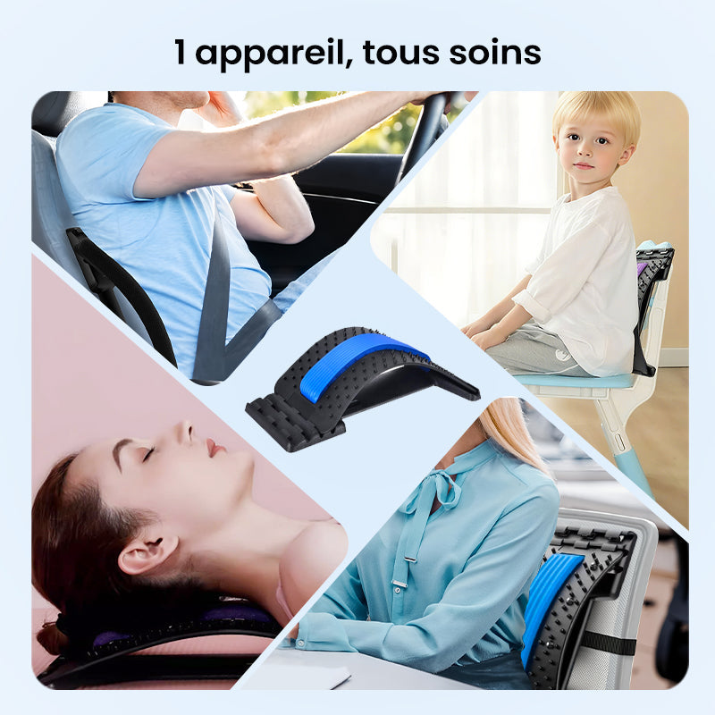 AlignaFlex™ – Appareil d’Étirement Lombaire avec Massage Magnétique