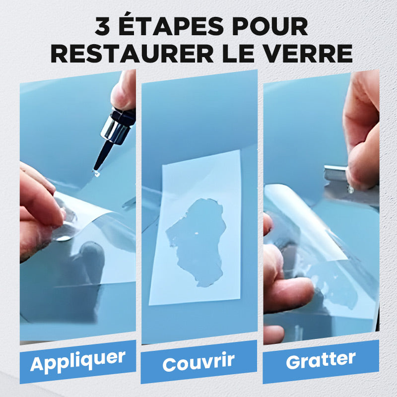 GlassFix™ – Kit de Réparation de Vitres Auto