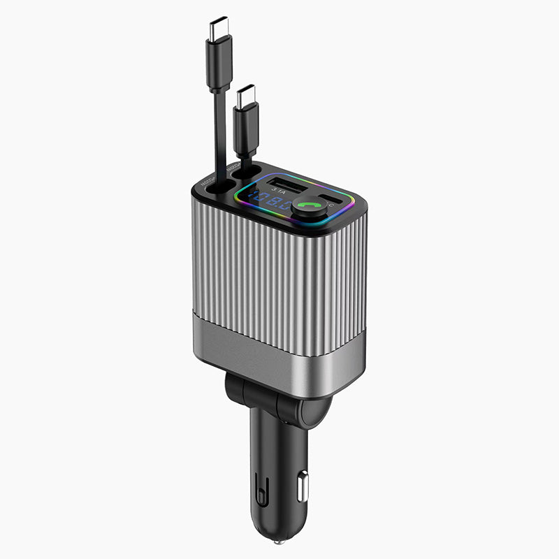 AuriLink™ Chargeur Voiture & Récepteur Bluetooth 2-en-1 – Pratique, Élégant et Universel