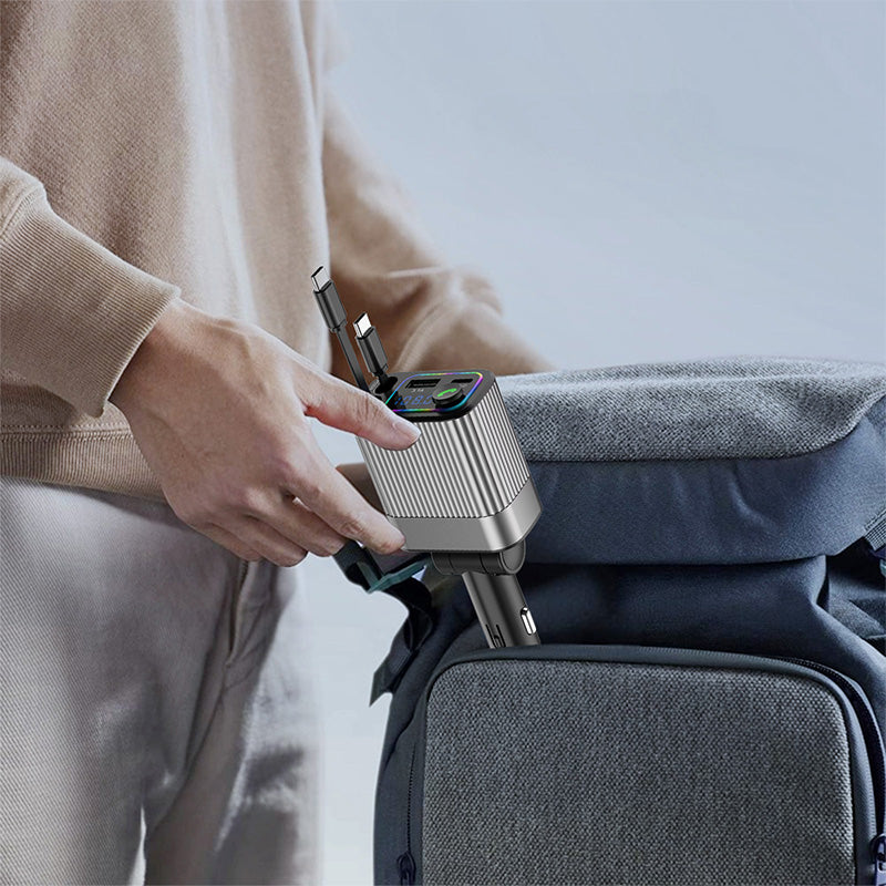 AuriLink™ Chargeur Voiture & Récepteur Bluetooth 2-en-1 – Pratique, Élégant et Universel