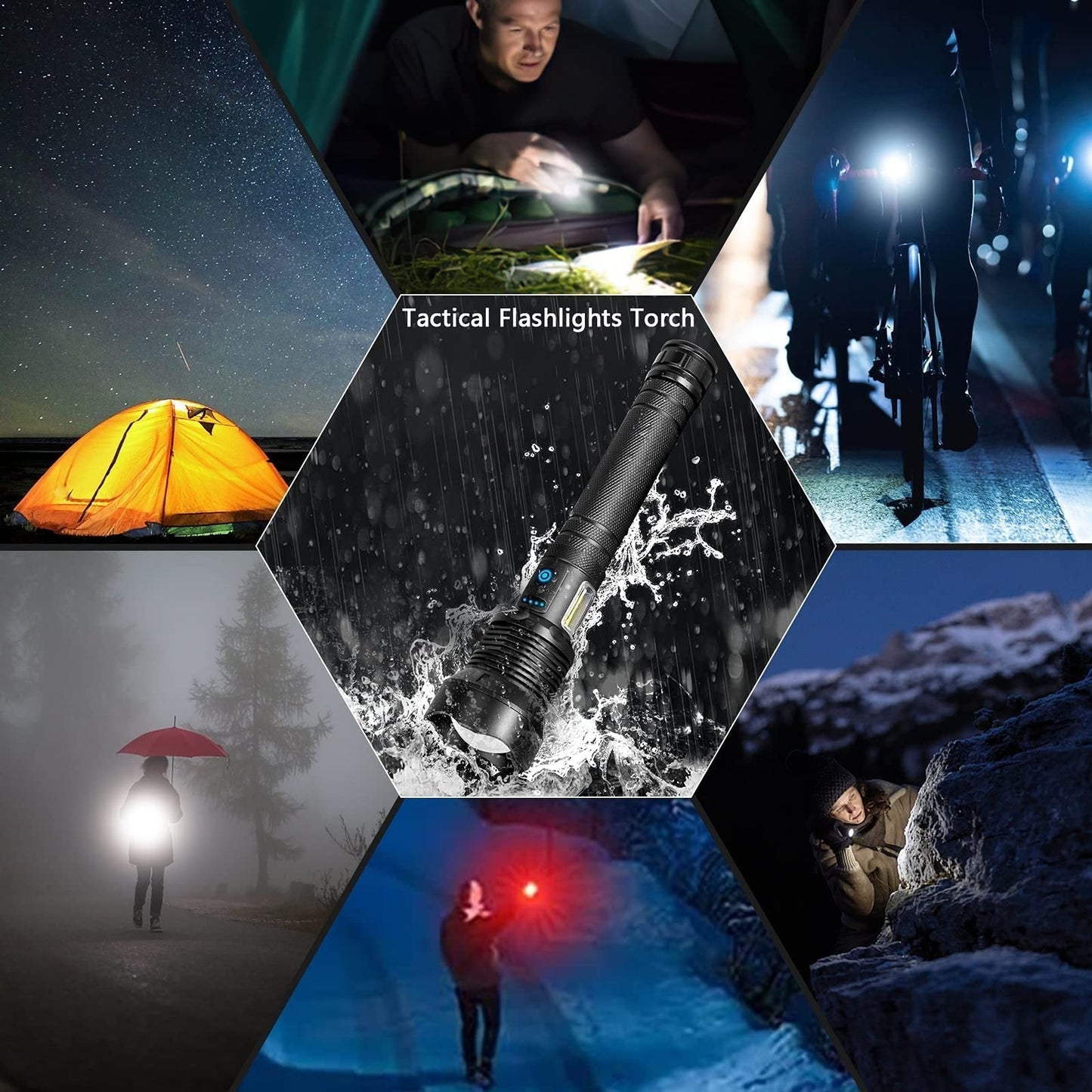 LumiNova™ – Lampe de Poche Tactique LED Haute Puissance
