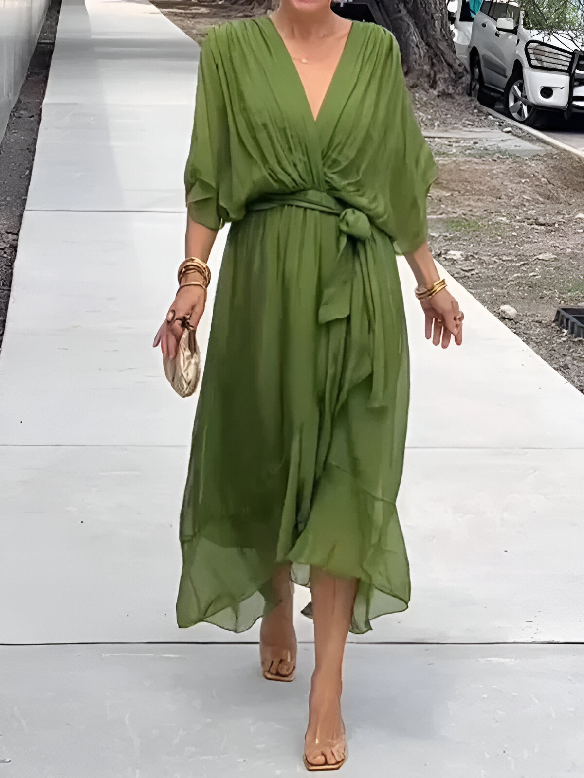 Robe en chiffon Monica