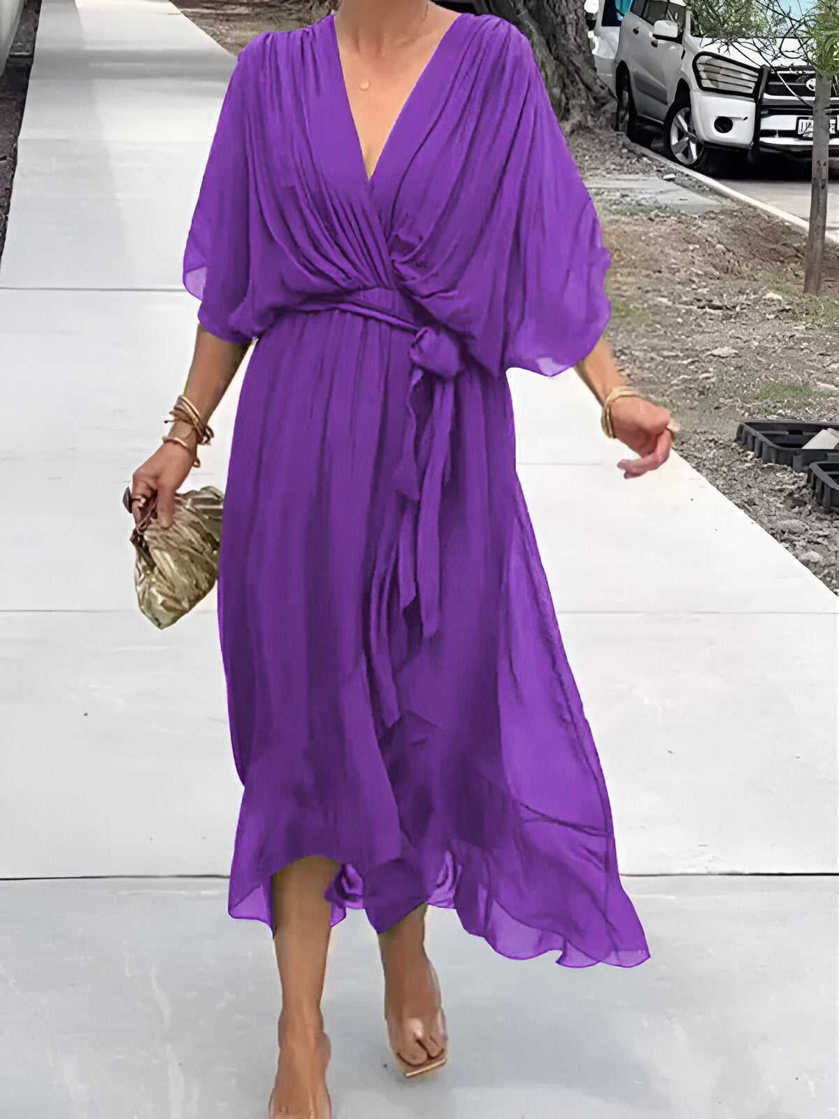 Robe en chiffon Monica