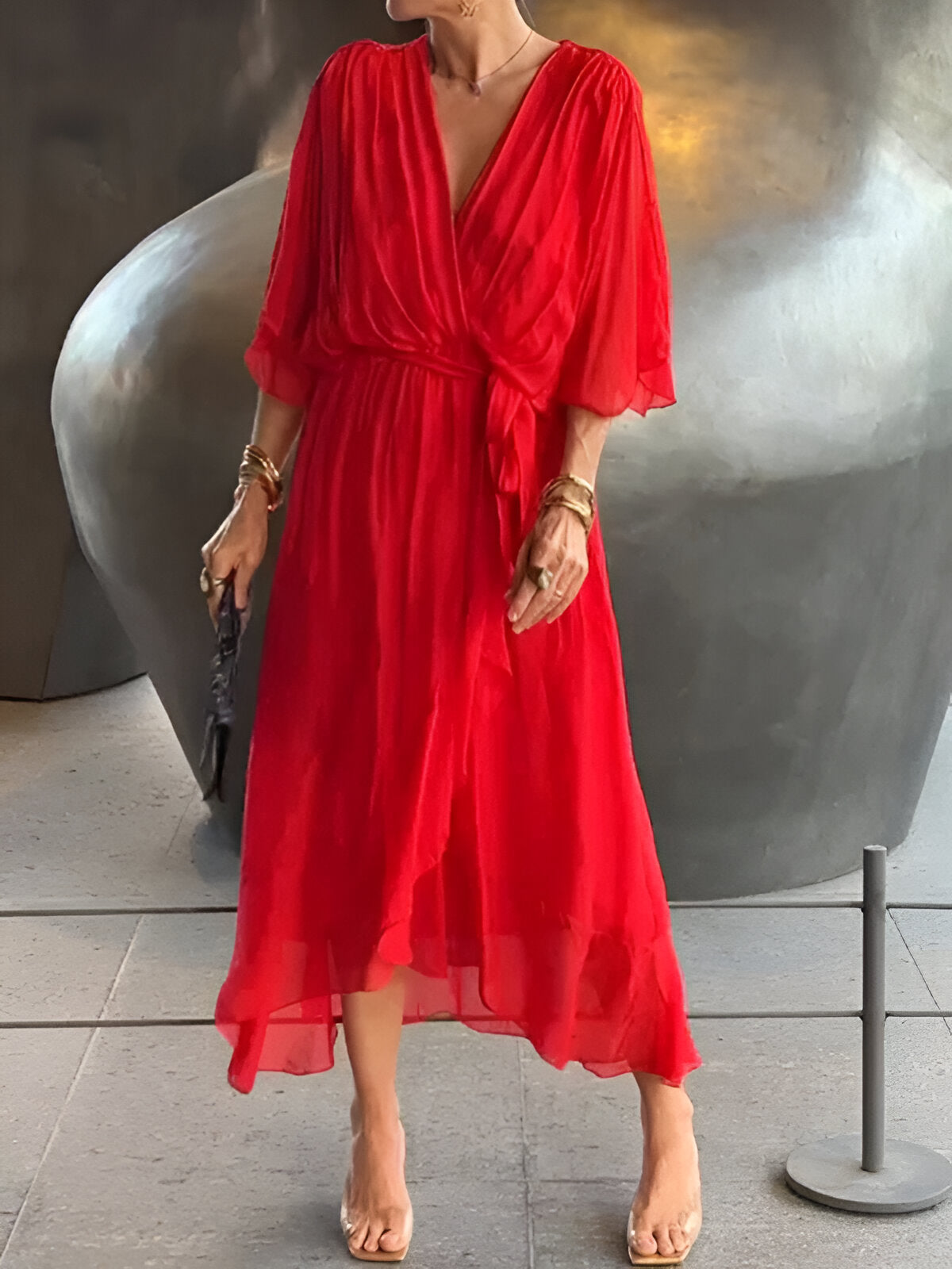 Robe en chiffon Monica