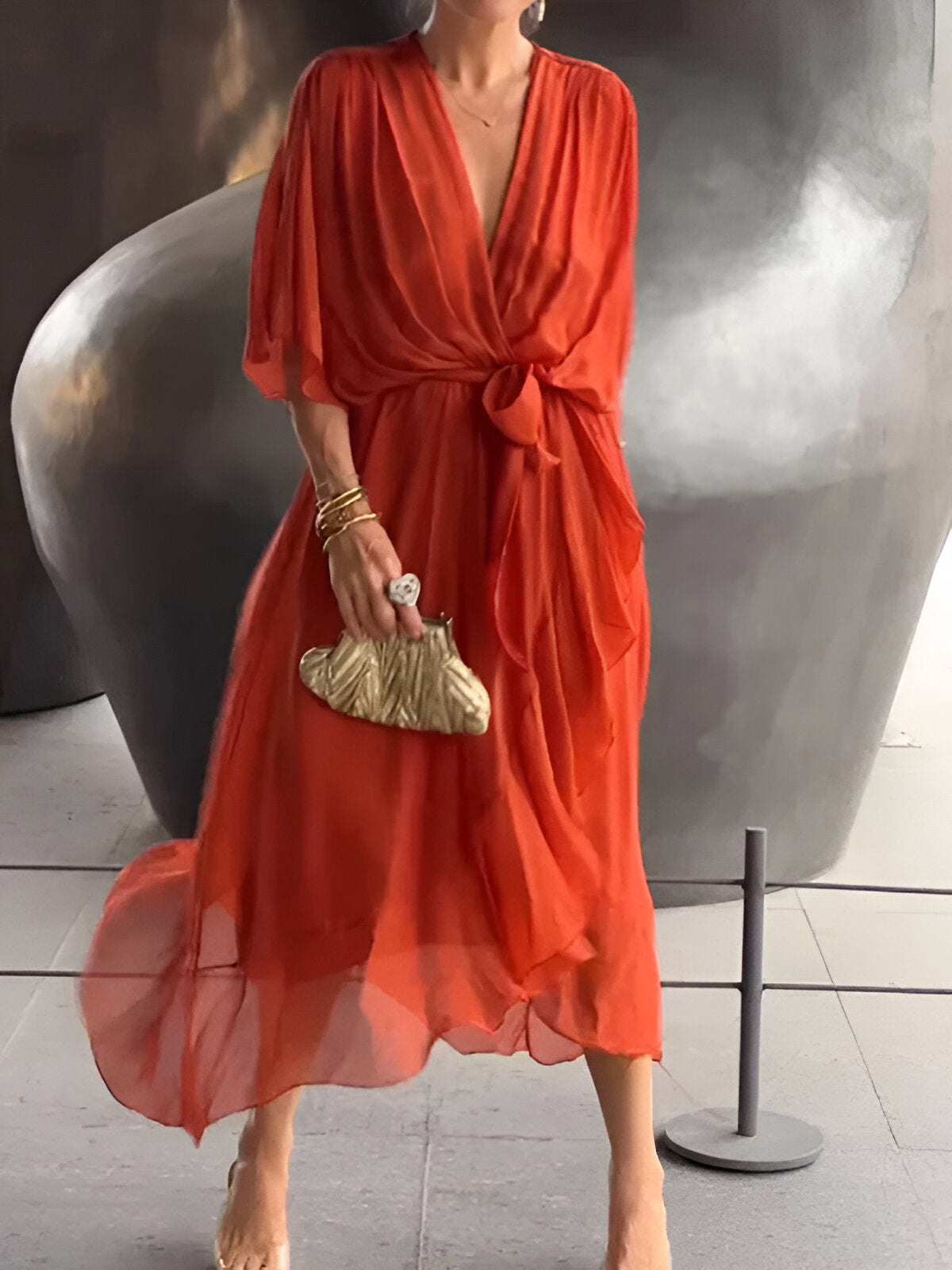Robe en chiffon Monica