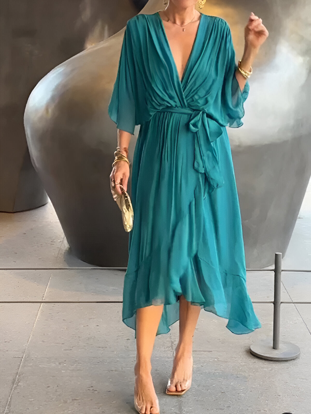 Robe en chiffon Monica