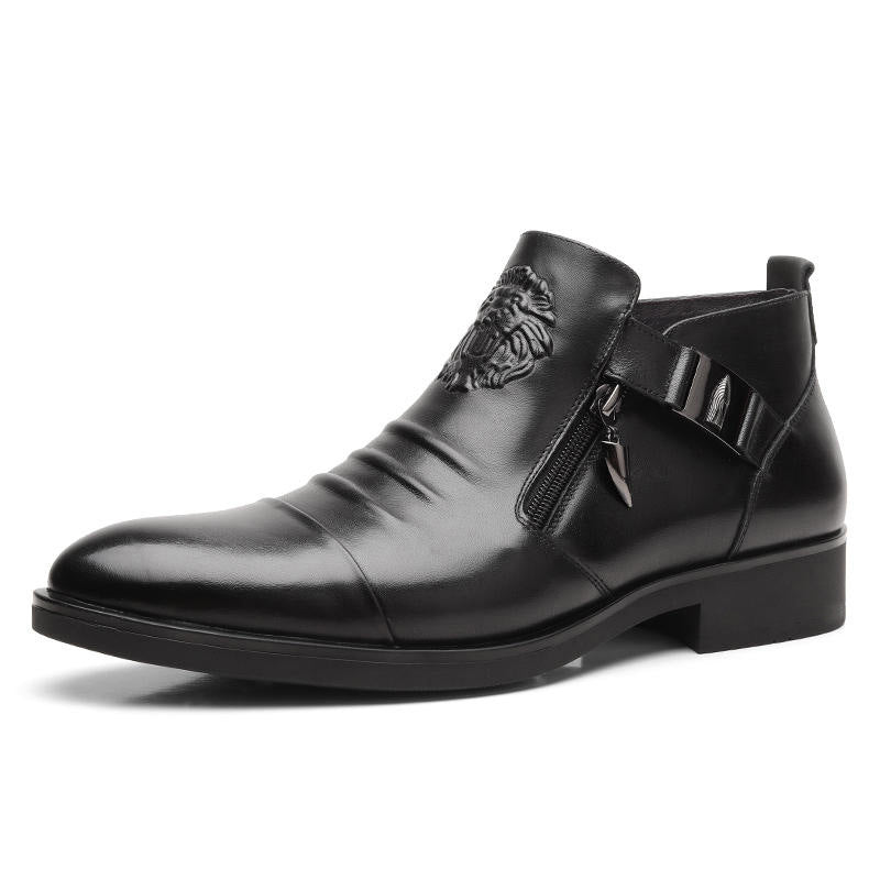 VÉLORIX™ – Bottines Homme en Cuir Premium