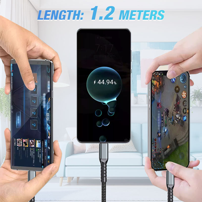 Voltix™ – Le Câble de Chargement 3-en-1 Ultime
