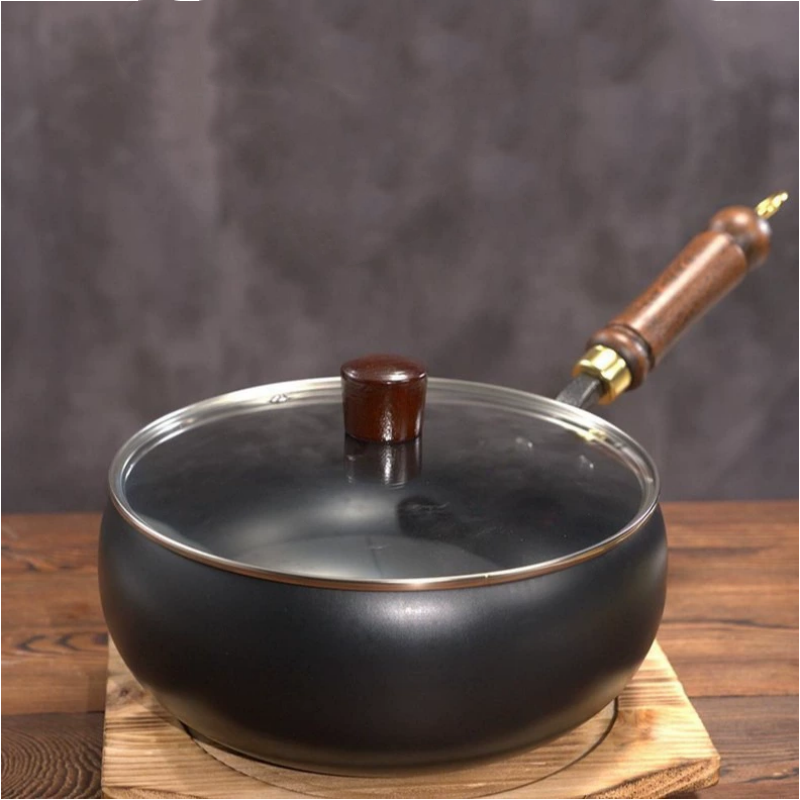 FeuVrai™ – Poêle Wok en Fonte Artisanale