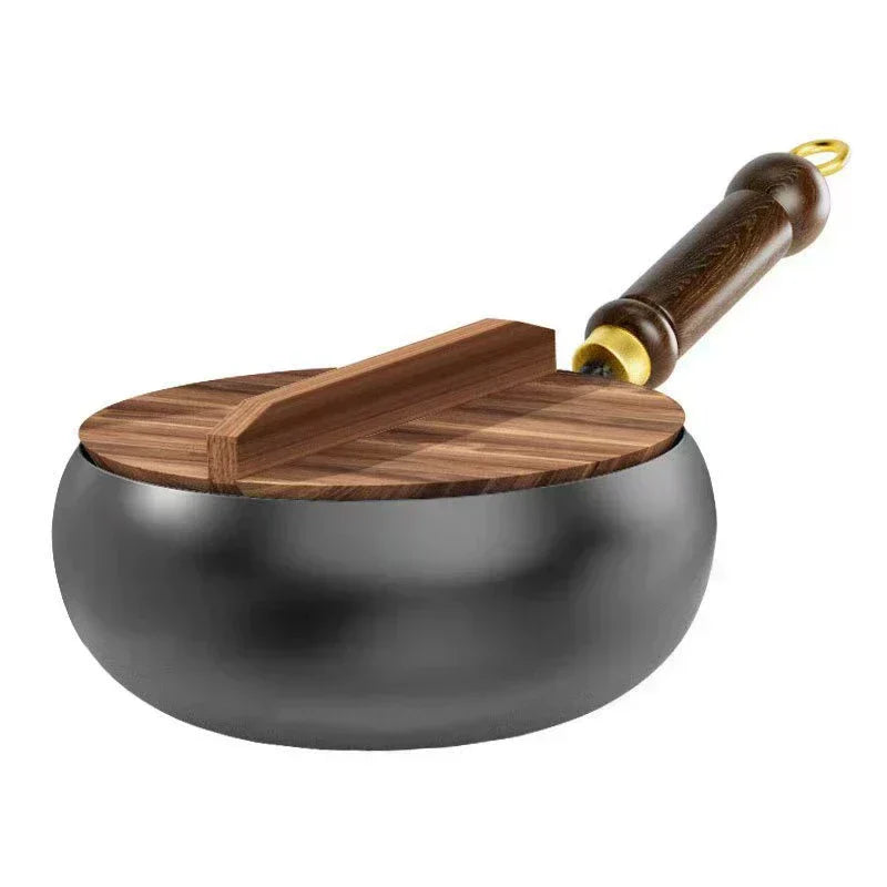 FeuVrai™ – Poêle Wok en Fonte Artisanale