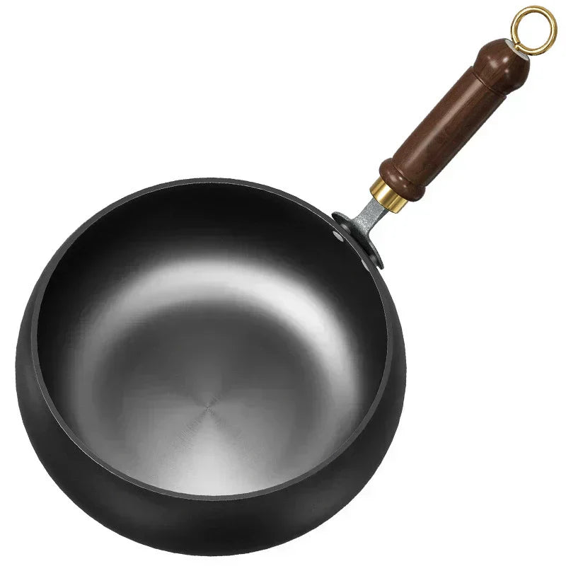 FeuVrai™ – Poêle Wok en Fonte Artisanale