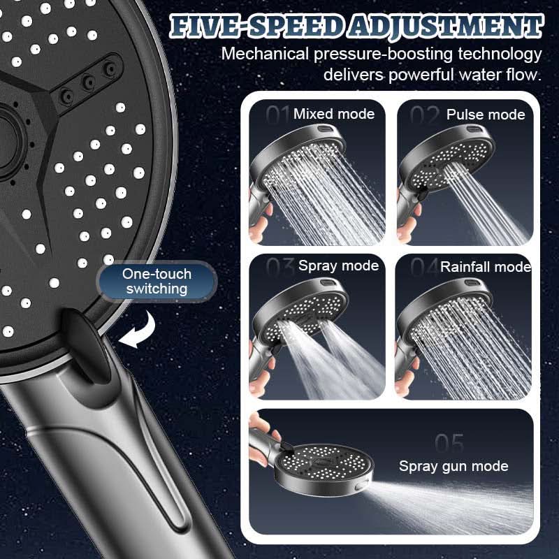 AquaGlow - Ensemble de Douche Premium | 5 Positions de Jet | Technologie à Pression Renforcée
