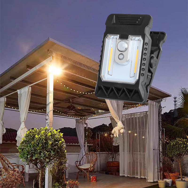 LumiClip™ – Lampe Solaire à Clip avec Détecteur de Mouvement