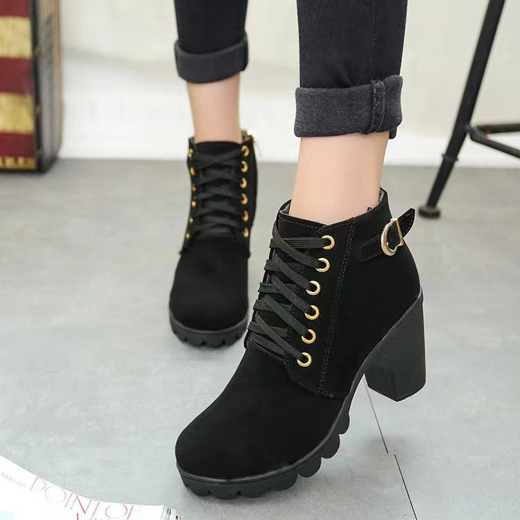 Élyssane™ – Bottines à Talon Épais Élégantes et Confortables