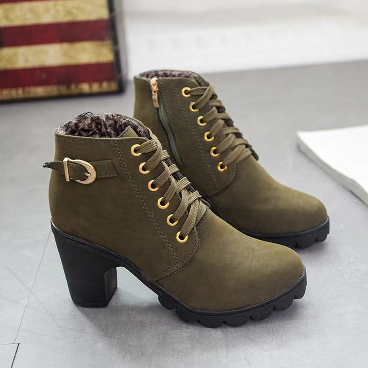 Élyssane™ – Bottines à Talon Épais Élégantes et Confortables