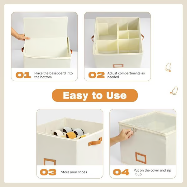 Chaussibox™ – L’Organisateur de Chaussures Pliable et Gain de Place