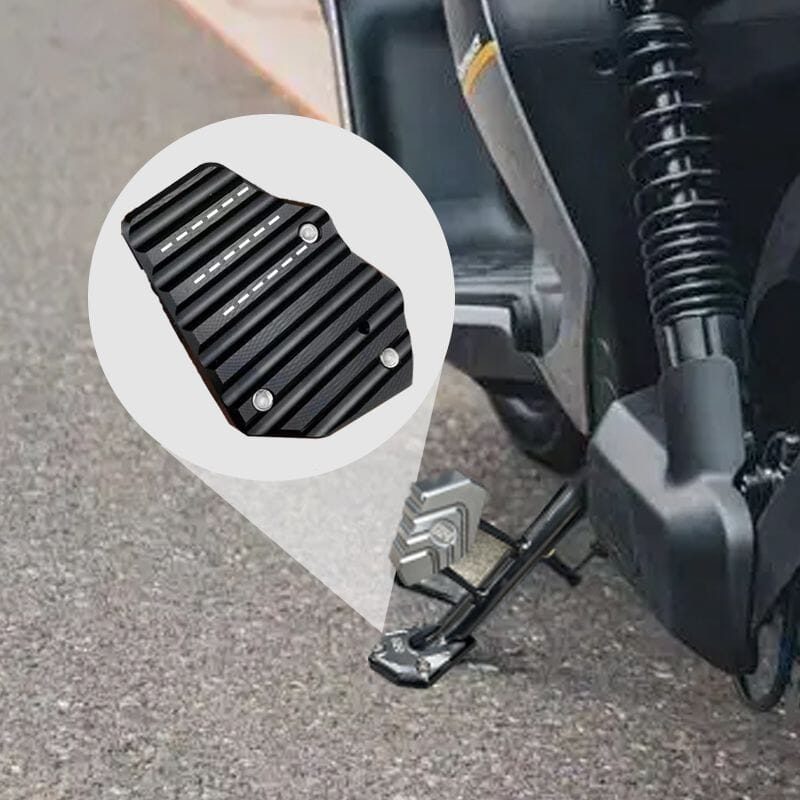 MotoGrip™ – Plaque de Béquille Antidérapante pour Moto