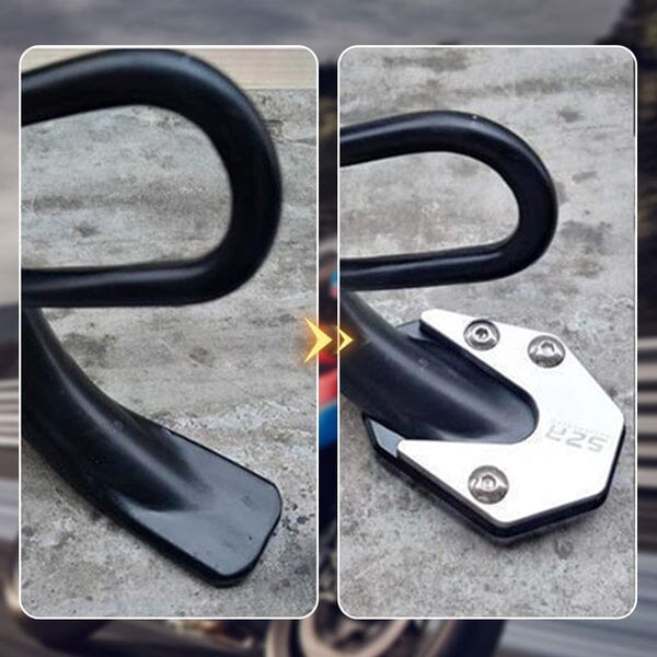 MotoGrip™ – Plaque de Béquille Antidérapante pour Moto