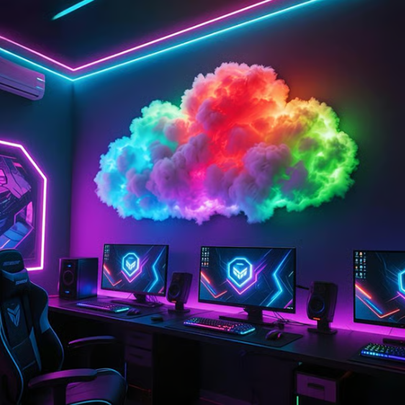 LumiCéra™ – Lampe Nuage DIY Multicolore