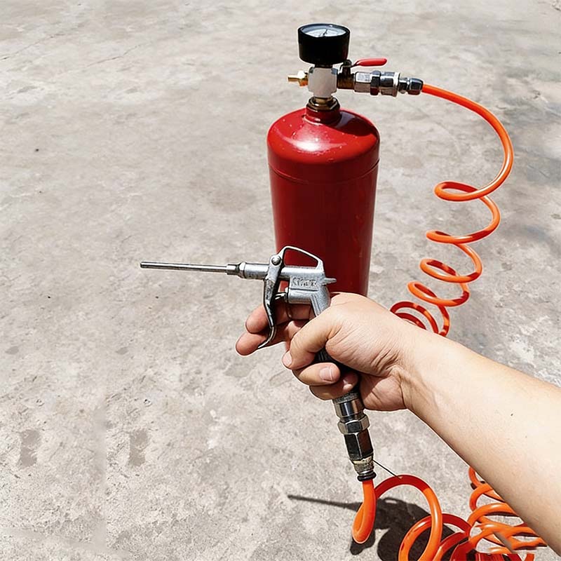 AeroLock™ Adaptateur de Valve pour Réservoir d’Air avec Manomètre