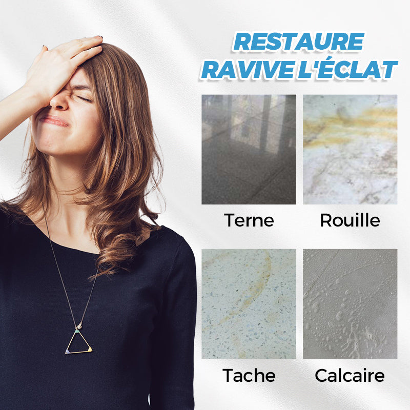 PureStone™ – Soin Nettoyant & Raviveur pour Surfaces Minérales