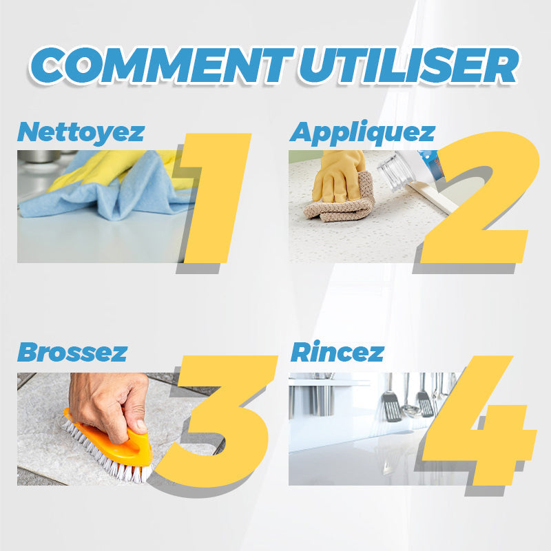 PureStone™ – Soin Nettoyant & Raviveur pour Surfaces Minérales