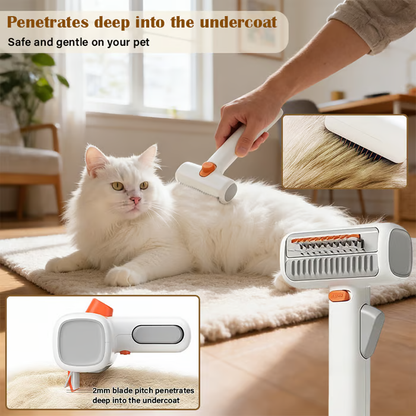 PawEase™ | Brosse 2-en-1 pour Chiens et Chats – Confortable, Sûre & Efficace
