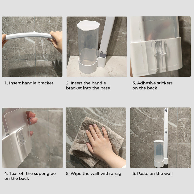 PureLavo™ - Kit de Brosse WC avec Éponges Jetables