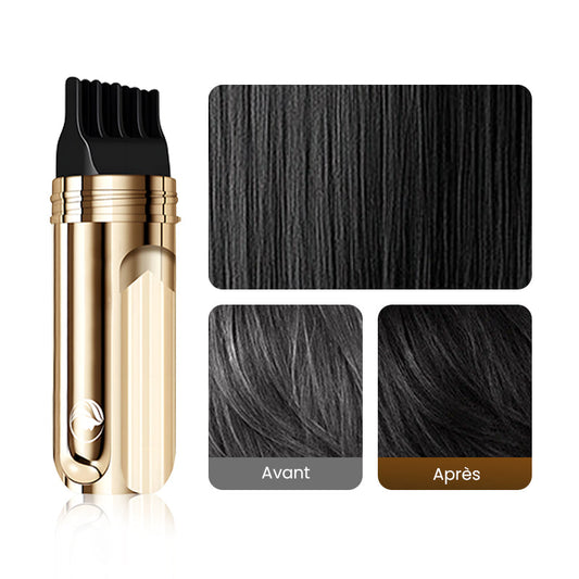 Grisello™ – Peigne Colorant Temporaire 2-en-1 pour Cheveux Blancs | 1+1 GRATUIT