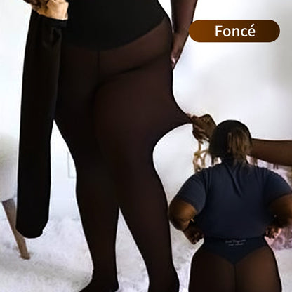 VeluraFrost™ – Collants d’hiver effet transparent & chaleur discrète