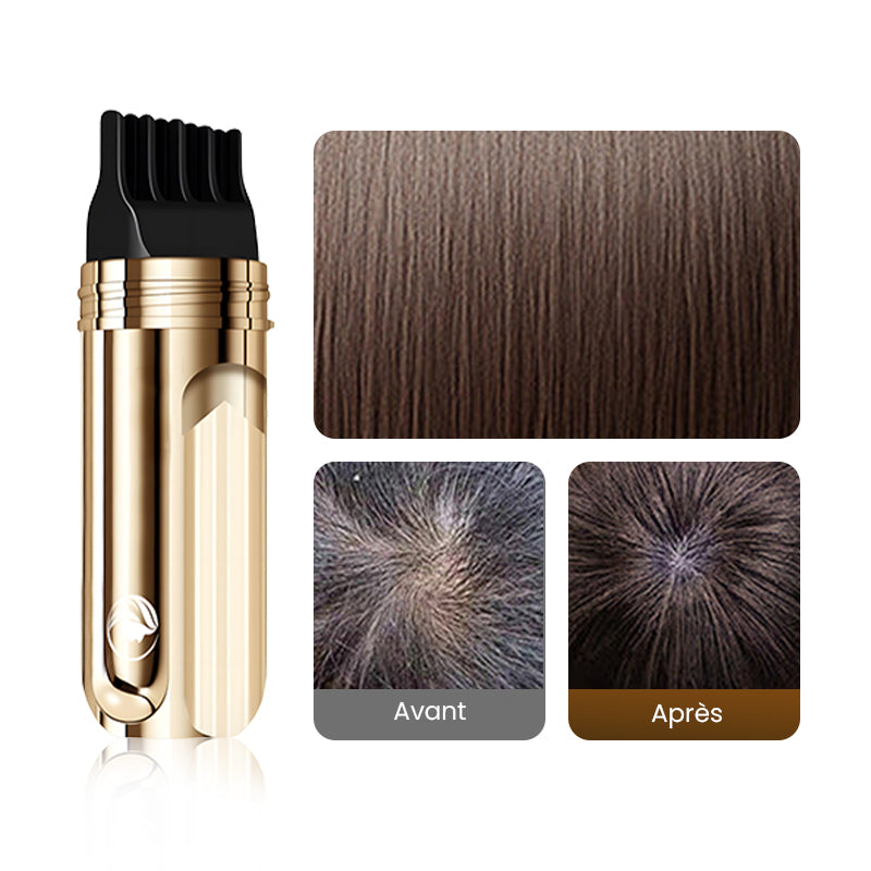 Grisello™ – Peigne Colorant Temporaire 2-en-1 pour Cheveux Blancs | 1+1 GRATUIT