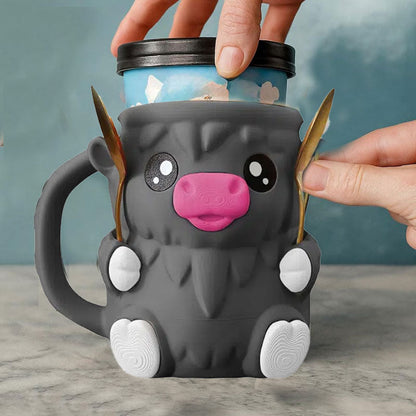 MooMelt™ – Le Support à Gobelet de Glace de la Petite Vache des Hautes Terres