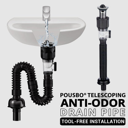 FlexiDrain™ - Tuyau d’Évacuation Télescopique pour Lavabo