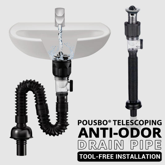 FlexiDrain™ - Tuyau d’Évacuation Télescopique pour Lavabo