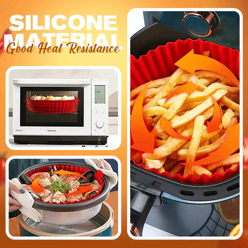 Silvara™ - Plateau en Silicone Réutilisable pour Friteuse à Air