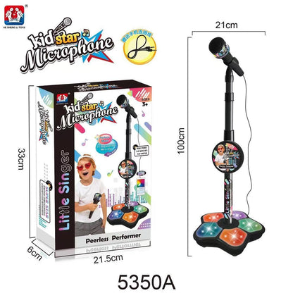 Melodrio™ – Support de Microphone pour Karaoké pour Enfants avec Lumières et Musique